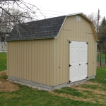 12x12 Barn delivered on a slab